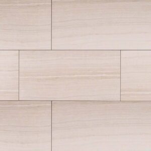 12" X 24" White Porcelain Tile | Modern Tile Collection | Porcelain | Limestone | Greenguard Gold, USGBC/LEED | 6 Pieces Per Box
