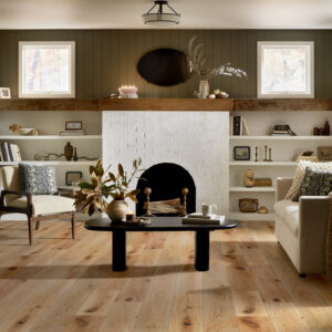 Expressions Hardwood | The Gallery Collection | Poetry Shade | White Oak | Real Hardwood | 4 mm Veneer Thickness | 23.31 Sq. Ft. Per Carton | Wire Brushed Texture