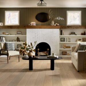 Expressions Hardwood | The Gallery Collection | Lyric Shade | White Oak | Real Hardwood | 4 mm Veneer Thickness | 23.31 Sq. Ft. Per Carton | Wire Brushed Texture