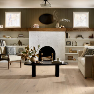 Expressions Hardwood | The Gallery Collection | Cadence Shade | White Oak | Real Hardwood | 4 mm Veneer Thickness | 23.31 Sq. Ft. Per Carton | Wire Brushed Texture