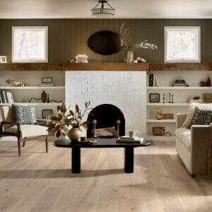Expressions Hardwood | The Gallery Collection | Sonata Shade | White Oak | Real Hardwood | 4 mm Veneer Thickness | 23.31 Sq. Ft. Per Carton | Wire Brushed Texture