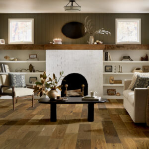 Expressions Hardwood | The Gallery Collection | Prose Shade | White Oak | Real Hardwood | 4 mm Veneer Thickness | 23.31 Sq. Ft. Per Carton | Wire Brushed Texture