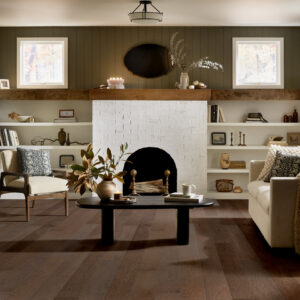 High Plains 6 3/8 | Repel Collection | Hide Shade | Hickory | Real Hardwood | Water Resistant | Scuff Resistant | 1.2 mm Veneer Thickness | 30.48 Sq. Ft. Per Carton | Wire Brushed Texture