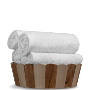 12" x 12" Opal Super Blend Plus Wash Cloth | 1 lbs | Full Terry Weave with Twill Hems | Fast-Drying & Cost-Saving | Multi-Purpose Use | Pack Of 25 Dozen